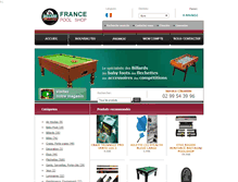 Tablet Screenshot of francepoolshop.com